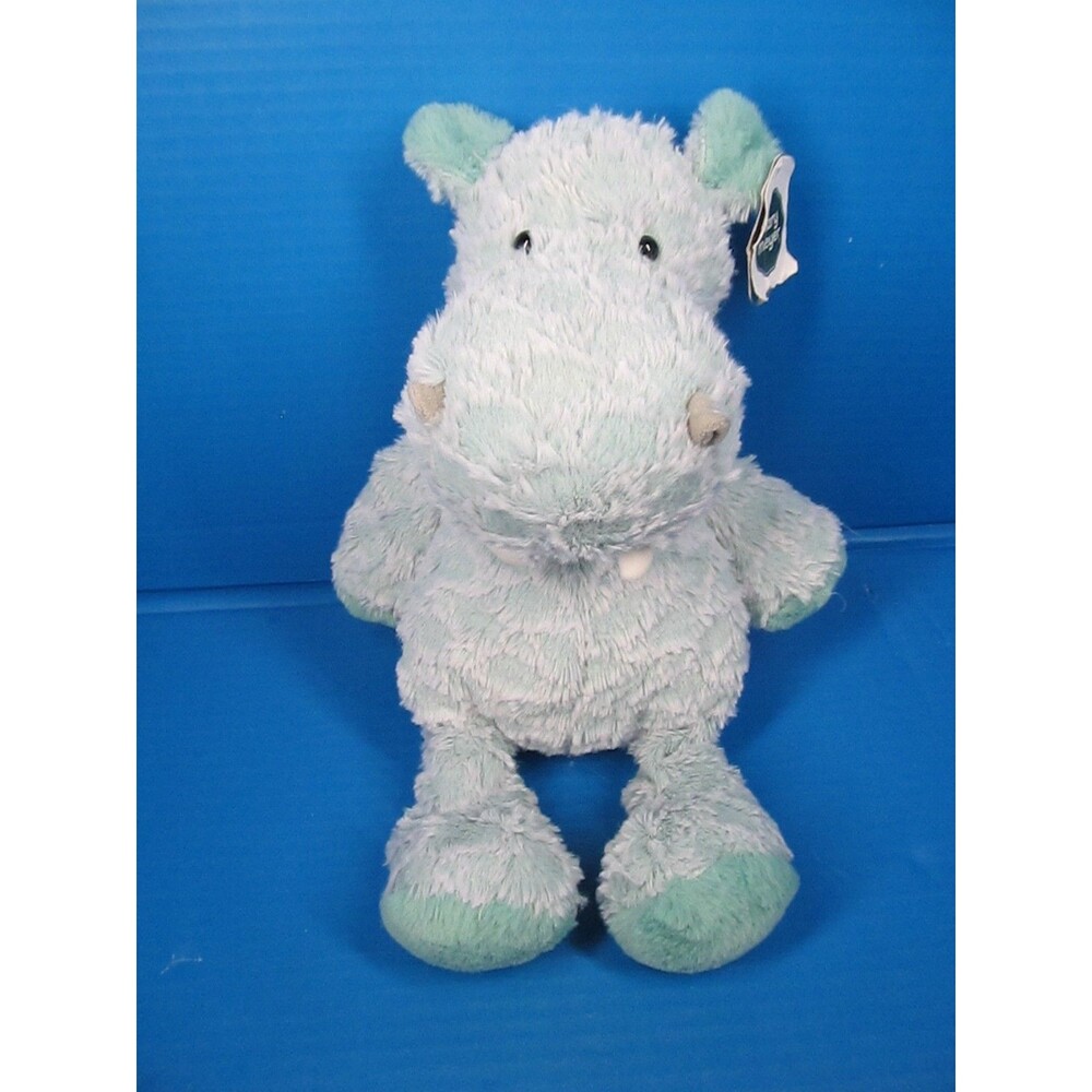 Mary Meyer Plush Fab Fuzz Hippo Calypso Seafoam Green 15” Soft Plush W/Tag
